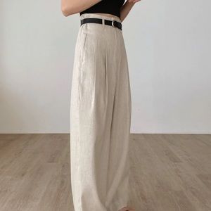 María linen pants -The Frankie shop